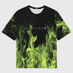 Футболка оверсайз мужская Destity огненный стиль, цвет: 3D-принт