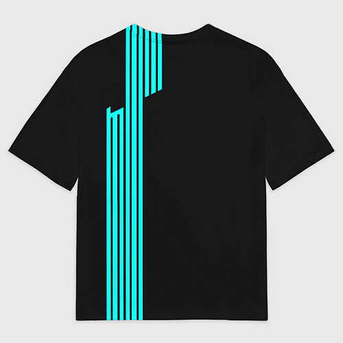 Мужская футболка оверсайз BMW sport line geometry / 3D-принт – фото 2