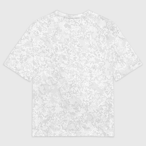 Мужская футболка оверсайз Светло-серый текстура / 3D-принт – фото 2