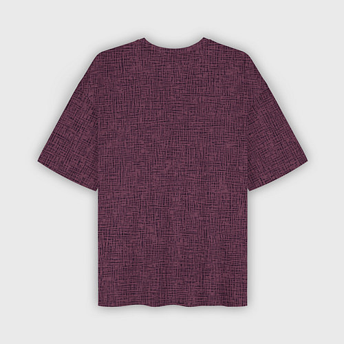 Мужская футболка оверсайз Текстура бордовый / 3D-принт – фото 2