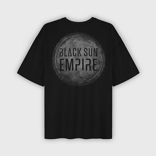Мужская футболка оверсайз Black sun empire - neurofunk / 3D-принт – фото 2