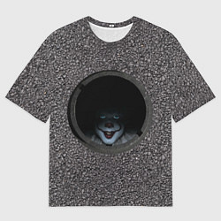 Футболка оверсайз мужская Оно в люке, цвет: 3D-принт