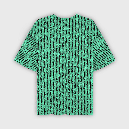 Мужская футболка оверсайз Мозаика нефритовый зелёный / 3D-принт – фото 2