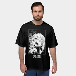 Футболка оверсайз мужская Химико Тога My hero academy, цвет: 3D-принт — фото 2