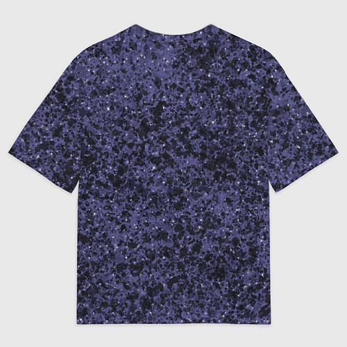 Мужская футболка оверсайз Абстракция брызги фиолетовый / 3D-принт – фото 2