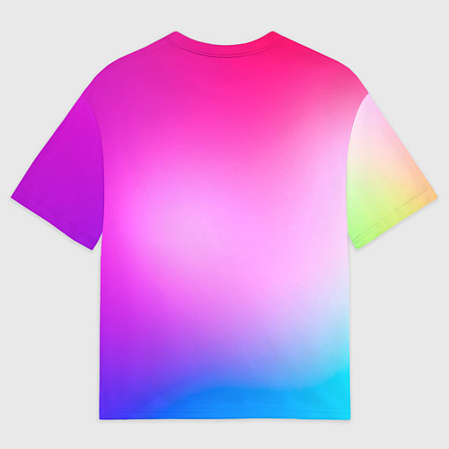 Мужская футболка оверсайз Colorful gradient / 3D-принт – фото 2