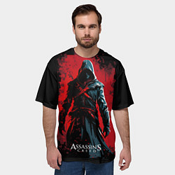 Футболка оверсайз мужская Assassins creed выход из темноты, цвет: 3D-принт — фото 2