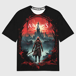 Футболка оверсайз мужская Assassins creed город на горизонте, цвет: 3D-принт
