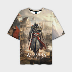 Мужская футболка оверсайз Assassins creed старый город