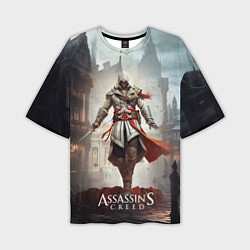 Мужская футболка оверсайз Assassins creed старый город