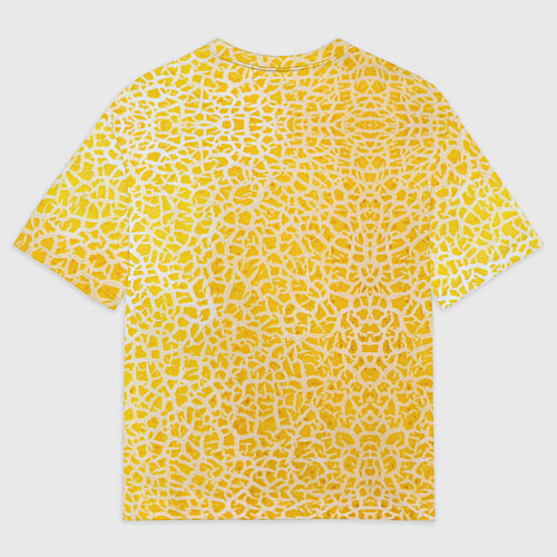 Мужская футболка оверсайз Дыня текстура / 3D-принт – фото 2