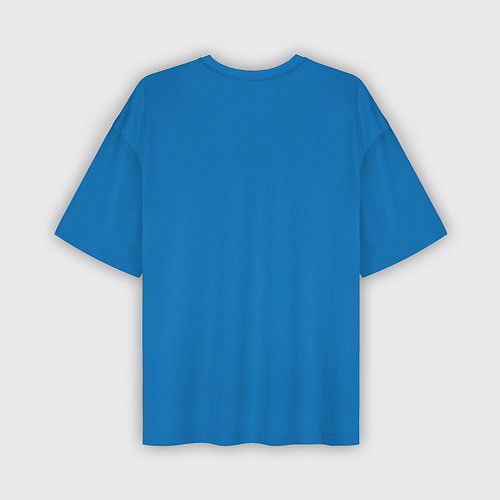 Мужская футболка оверсайз Blue Shift / 3D-принт – фото 2