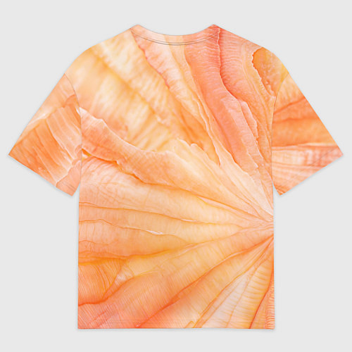 Мужская футболка оверсайз Мандарин абстракция акварель / 3D-принт – фото 2