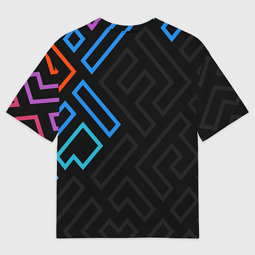 Мужская футболка оверсайз Bmw абстракция / 3D-принт – фото 2
