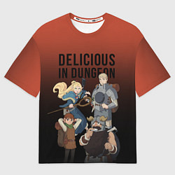 Мужская футболка оверсайз Delicious in Dungeon