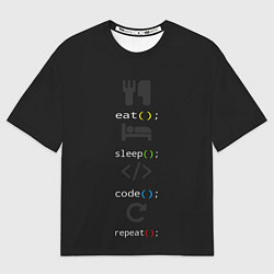 Мужская футболка оверсайз Будни программиста