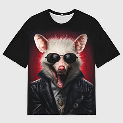 Мужская футболка оверсайз Крутой опоссум