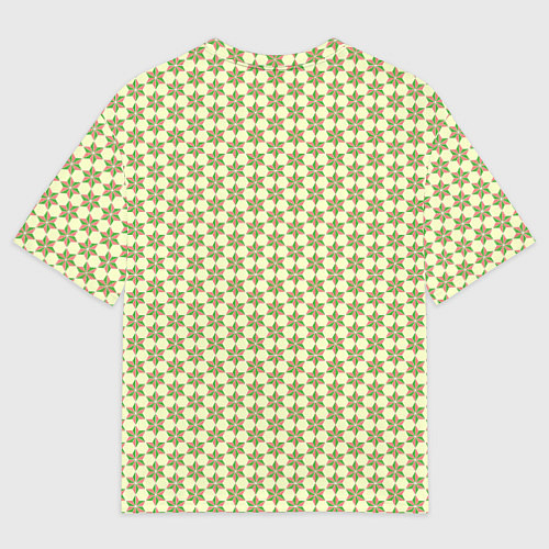 Мужская футболка оверсайз Паттерн разноцветные звездочки / 3D-принт – фото 2