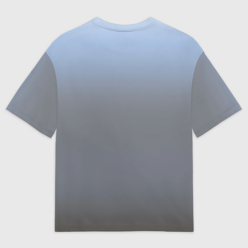 Мужская футболка оверсайз Выдра смотрит из воды / 3D-принт – фото 2