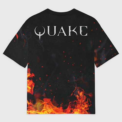 Мужская футболка оверсайз Quake one / 3D-принт – фото 2