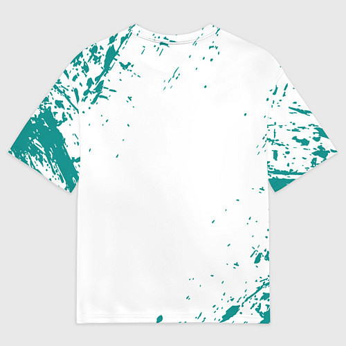 Мужская футболка оверсайз Final fantasy неон / 3D-принт – фото 2