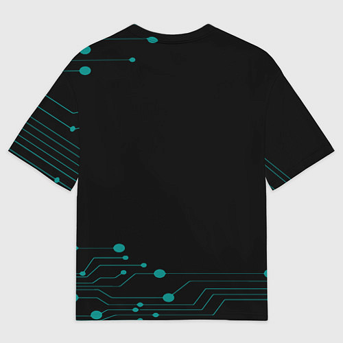 Мужская футболка оверсайз Final fantasy neon / 3D-принт – фото 2