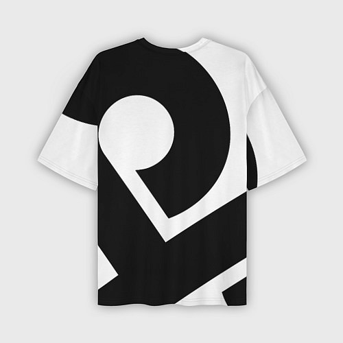 Мужская футболка оверсайз Cloud9 - black and white / 3D-принт – фото 2