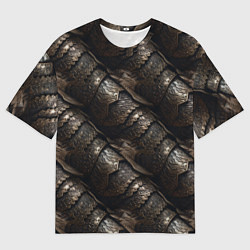 Футболка оверсайз мужская Классическая старая броня текстура, цвет: 3D-принт