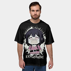 Футболка оверсайз мужская Chibi Megumin Explosion, цвет: 3D-принт — фото 2