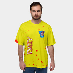 Футболка оверсайз мужская Poppy Playtime Хагги Вагги монстр, цвет: 3D-принт — фото 2