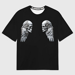 Футболка оверсайз мужская Skulls and Wings Mechanic, цвет: 3D-принт