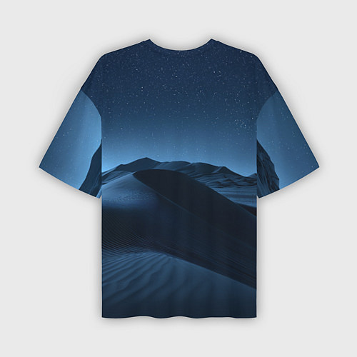 Мужская футболка оверсайз Дюна - звездное небо / 3D-принт – фото 2