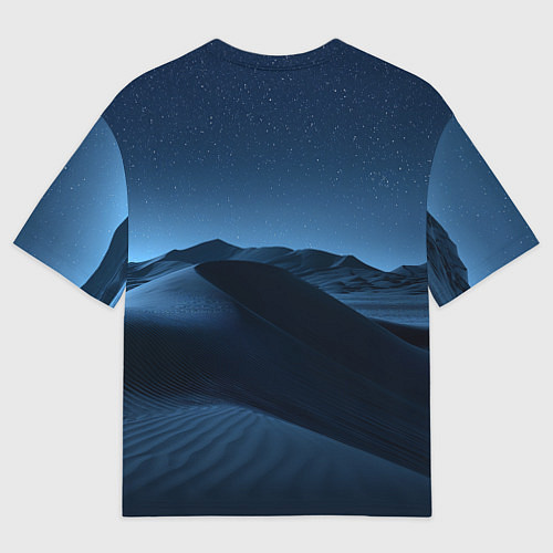 Мужская футболка оверсайз Дюна - звездное небо / 3D-принт – фото 2