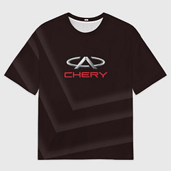 Мужская футболка оверсайз Cherry - logo