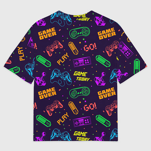 Мужская футболка оверсайз Game today / 3D-принт – фото 2