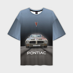Мужская футболка оверсайз Американский масл-кар Pontiac