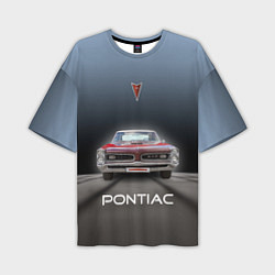 Мужская футболка оверсайз Американский масл-кар Pontiac GTO