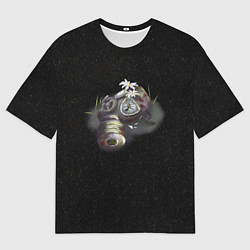 Футболка оверсайз мужская Разбитый противогаз радиация, цвет: 3D-принт