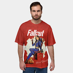 Футболка оверсайз мужская Fallout - Lucy, цвет: 3D-принт — фото 2