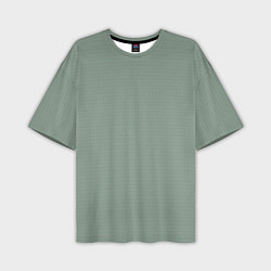 Мужская футболка оверсайз Светлый серо-зелёный текстурированный