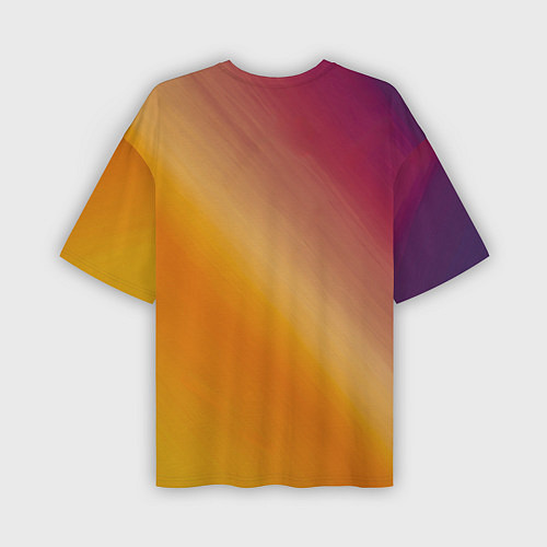 Мужская футболка оверсайз Абстракция солнечный луч / 3D-принт – фото 2