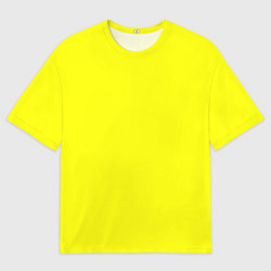 Футболка оверсайз мужская Яркий желтый, цвет: 3D-принт