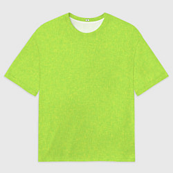 Мужская футболка оверсайз Яркий салатовый текстурованный