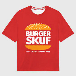 Футболка оверсайз мужская Burger skuf, цвет: 3D-принт