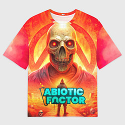 Футболка оверсайз мужская Abiotic Factor horror skull, цвет: 3D-принт