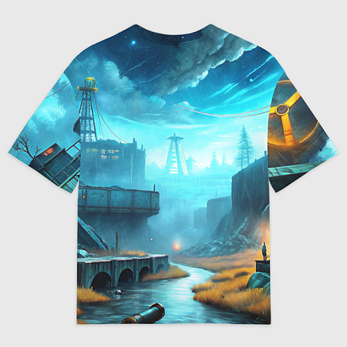 Мужская футболка оверсайз Abiotic Factor производство / 3D-принт – фото 2