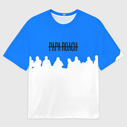Футболка оверсайз мужская Papa Roach rock bend, цвет: 3D-принт