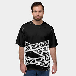 Футболка оверсайз мужская Billie Eilish steel music eng, цвет: 3D-принт — фото 2