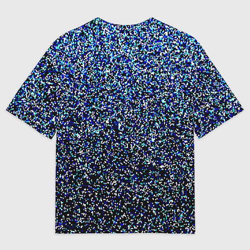 Мужская футболка оверсайз Шум пикселей / 3D-принт – фото 2