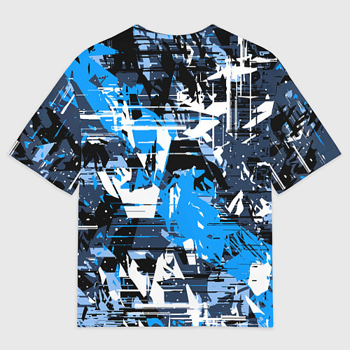 Мужская футболка оверсайз Extreme glitch / 3D-принт – фото 2